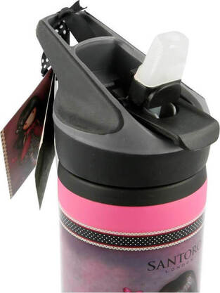 Santoro Παιδικό Παγούρι Gorjuss Αλουμινίου Mε Καλαμάκι Ροζ 710ml - SA1066