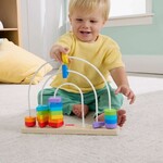 Fisher-Price Ξύλινο Σετ Ουράνιο Τόξο Με Χάντρες - JFG15