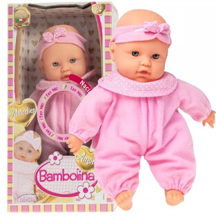 Bambolina Amore 26εκ Mε 4 Ήχους Ροζ - BD1814