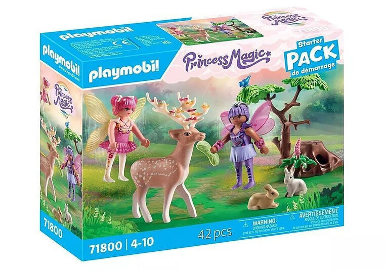 Playmobil Princess Magic Starter Pack Νεράιδες Με Ζωάκια Του Δάσους - 71800