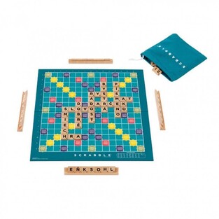 Επιτραπέζιο Scrabble 2 Σε 1 Με Ξύλινα Γράμματα - JLJ58