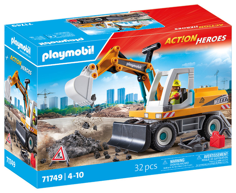 Playmobil Action Heroes Μεγάλος Εκσκαφέας Κατασκευών - 71749
