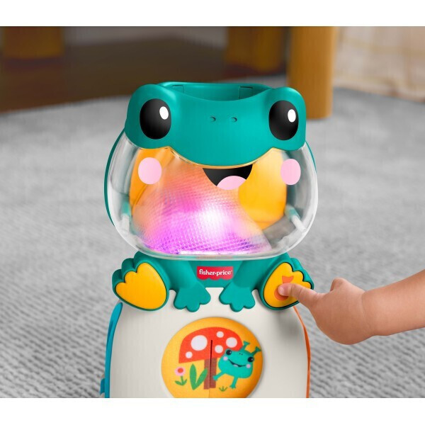 Fisher-Price Light-Up & Roll Μουσικός Βάτραχος Δραστηριοτήτων με Ήχους και Φώτα - JLB96