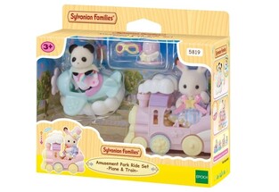 Sylvanian Families Amusement Park Ride Set - Plane & Train - SF5819