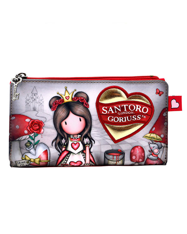 Santoro Finding My Way Παιδικό Πορτοφόλι Κερμάτων Mε Φερμουάρ Μπορντό - 1115GJ01