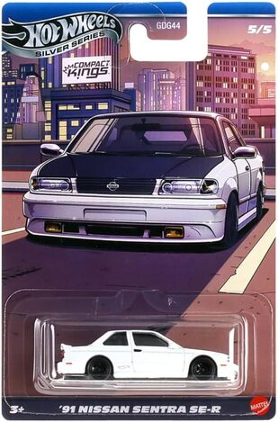 Hot Wheels Silver Series Compact Kings '91 Nissan Sentra SE-R - JKX60