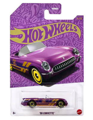 HW Pearl and Chrome '55 Corvette - JDM23