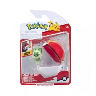Pokemon Φιγούρα Clip 'N' Go Sprigatito με Poke Ball - PKW4151