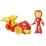 Spidey and His Amazing Friends Iron Man Iron race Action Figure, Vehicle & Accessory - F7458