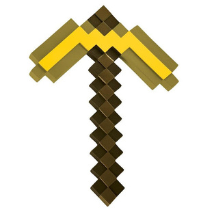 Minecraft Plastic Replica Gold Pickaxe 40 cm -DSG112299