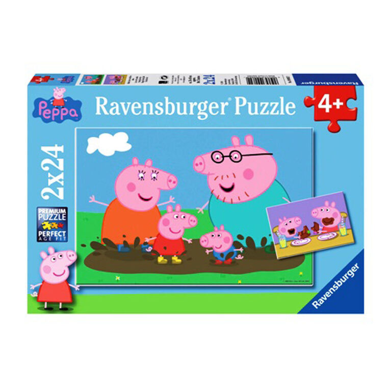 Ravensburger Puzzle 2x24 Tμχ Peppa Το Γουρουνάκι - 05-09082