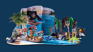 Playmobil Pirates Πειρατές Χριστουγεννιάτικο Ημερολόγιο Ο Θησαυρός Των Πειρατών - 71636