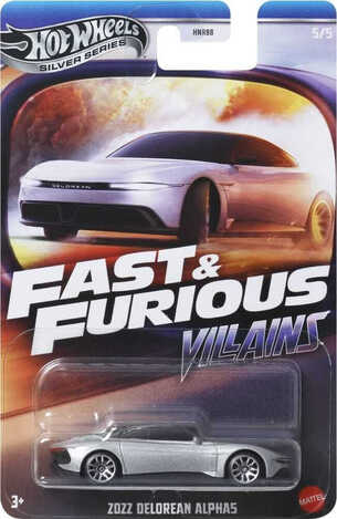 Hot Wheels Silver Series: Fast & Furious Villains - 2022 Delorean Alpha5 - JBY38