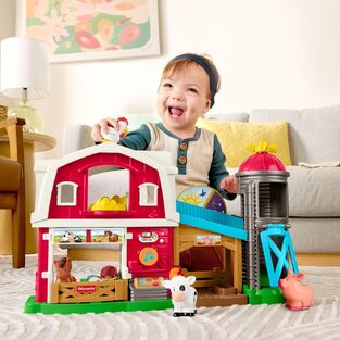 Fisher-Price Little People Μεγάλη Φάρμα με Ήχους Σετ Παιχνιδιού - JGX08