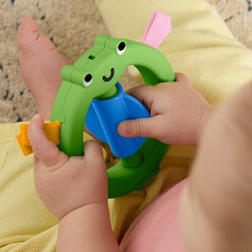 Fisher-Price Κουδουνίστρες Ζωάκια - Πράσινο Βατραχάκι - JKW55