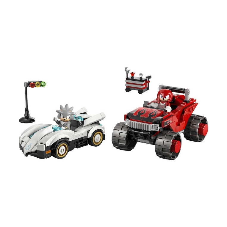 LEGO Sonic The Hedgehog Silver's Car Vs. Knuckles' Monster Truck - 77118