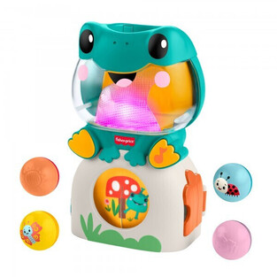 Fisher-Price Light-Up & Roll Μουσικός Βάτραχος Δραστηριοτήτων με Ήχους και Φώτα - JLB96