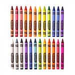 Crayola 24 Πολύχρωμες Κηρομπογιές - 02.0024