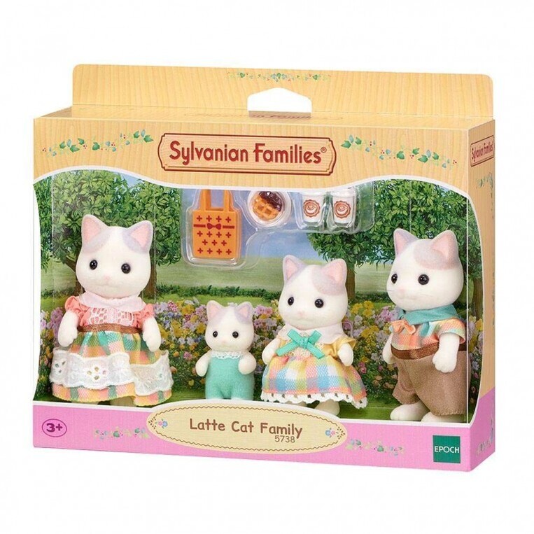 Sylvanian Families Latte Cat Family - SF5738