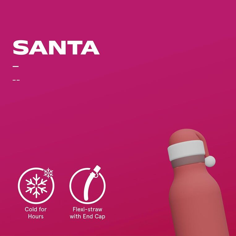 Asobu Bestie Bottle Ανοξείδωτο Μπουκάλι Θερμός 460ml Santa - GRAF05481