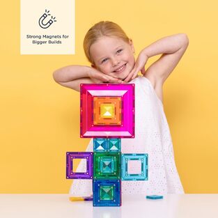 Connetix Magnetic Tiles Bright Portal Pack 48 Pieces - CT-B-00048-PP