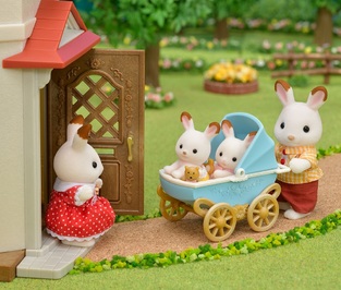 Sylvanian Families Chocolate Rabbit Twins Set  - SF5432