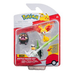 Pokemon - Fennekin, Lechonk, Sirfetch’d 3-Pack Battle Φιγούρες (5cm) - PKW3602