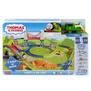 Thomas And Friends Percy 6-In-1 Τομας Το Τρενακι - Builder Σετ 6 Σε 1 - HHN26