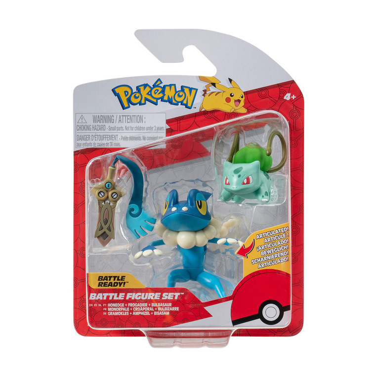Pokemon - Honedge, Frogadier, Bulbasaur 3-Pack Battle Φιγούρες - PKW3599
