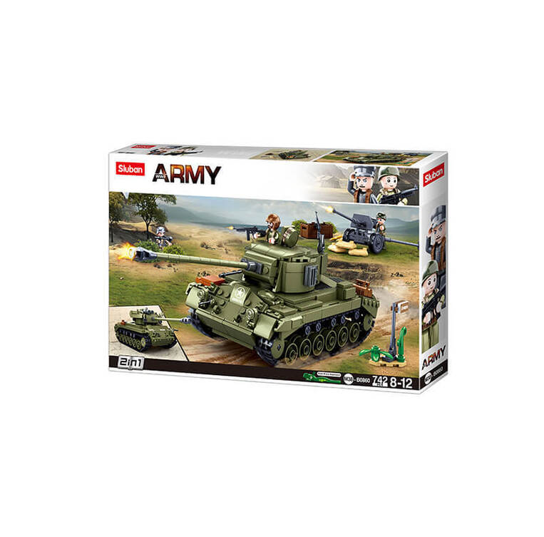 Sluban - Medium Tank Green - M38-B0860