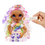 Rainbow High Colour & Create Fashion Doll - Purple Eyes/Curly Hair - 594147EUC