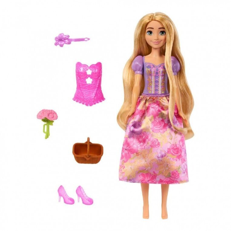 Disney Princess Spin & Reveal Κούκλα Ραπουνζέλ - HTV86