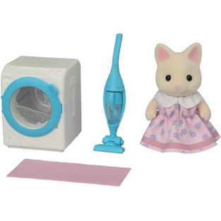 Sylvanian Families Floral Cat Girl's Wash & Clean Set - SF5775