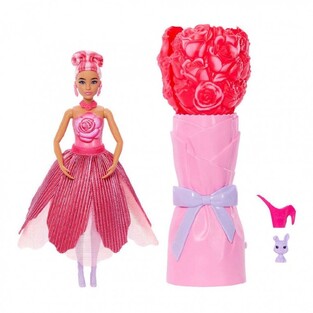 Barbie Petal Pop Κούκλα σε Κόκκινο Τριαντάφυλλο με Εκπλήξεις - JMF59