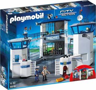 Playmobil City Action Αρχηγείο Αστυνομίας Και Φυλακή Ασφαλείας - 6919