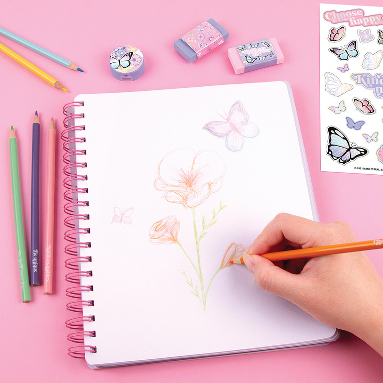 Make It Real Butterfly All-In-1 Sketching Set - FK12025