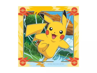 Ravensburger Puzzle: Pokemon Pikachu 3x49 pcs - 12004062