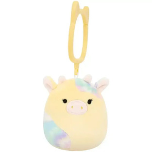 Squishmallows Λούτρινο Μπρελόκ Rina the Yellow Cow 9 εκ - SQCP00764