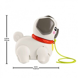 Fisher-Price Pets Συρόμενο Σκυλάκι Pug - HTW94