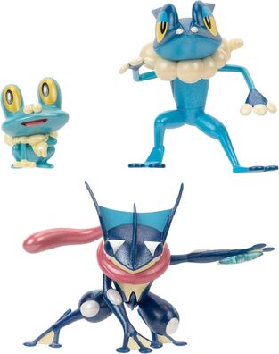 Pokemon: Select - Froakie, Frogadier, Greninja Evolution Multi-Pack Φιγούρες (8cm) - PKW3687