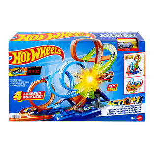 Hot Wheels Action Πίστα Συγκρούσεων Με 4 Λούπ - HXR70