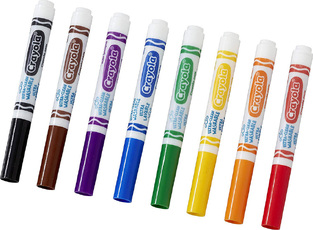 Crayola 8 Χοντροί Πλενόμενοι Μαρκαδόροι - 53-8328-E-000