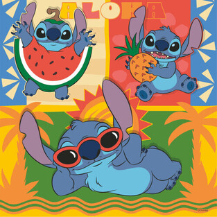 Ravensburger Παζλ 3x49 τεμ. Stitch - 12004114