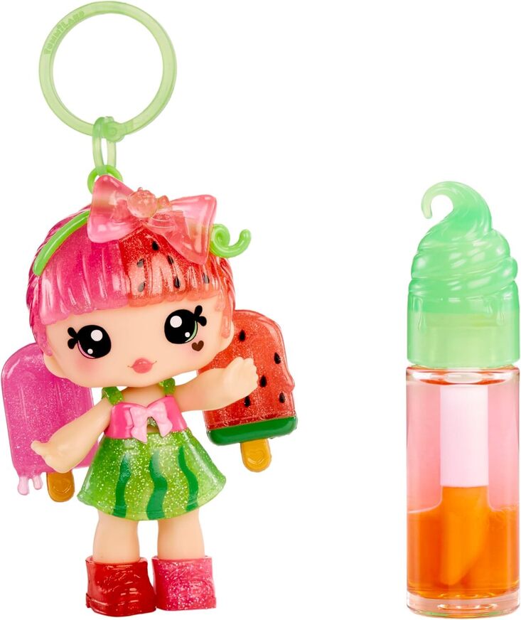 Yummiland Lip Gloss Doll: Mystery Color Change - Poppy Melonbery - 546160EUC