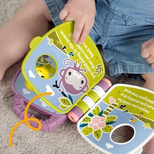 Fisher-Price Μουσικό Βιβλιαράκι Μαϊμουδάκι - JFN07