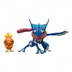 Pokemon Battle Figure 2 Pack Features 11cm Greninja & 5cm Torchich - PKW2905