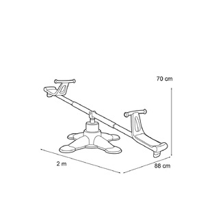Feber Περιστρεφόμενη Τραμπάλα 2 σε 1 - 800010243