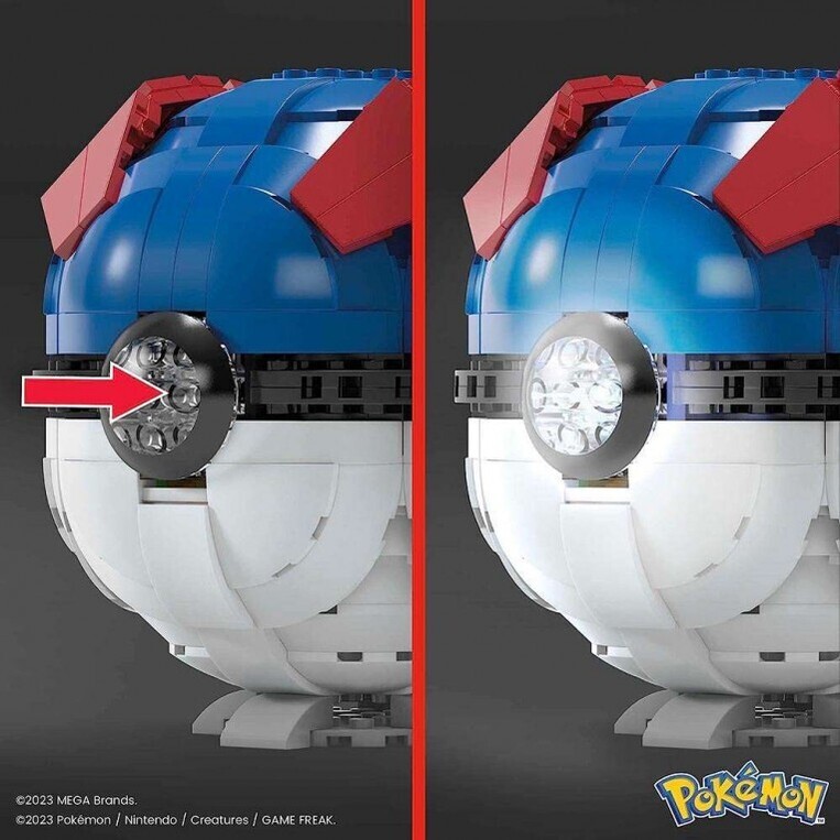 Mega Bloks Pokemon Jumbo Great Ball Με Φως - HMW04