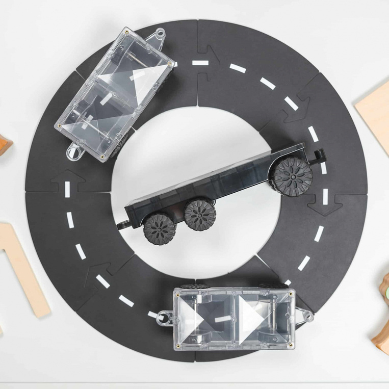 Connetix Magnetic Tiles Rainbow Transport Pack 50pcs - CT-R-00050-TR