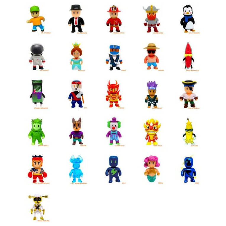 Stumble Guys S3 Φιγούρα Φακελάκι 5cm-26 Σχέδια-1Τμχ 'Eκπληξη - FK0480